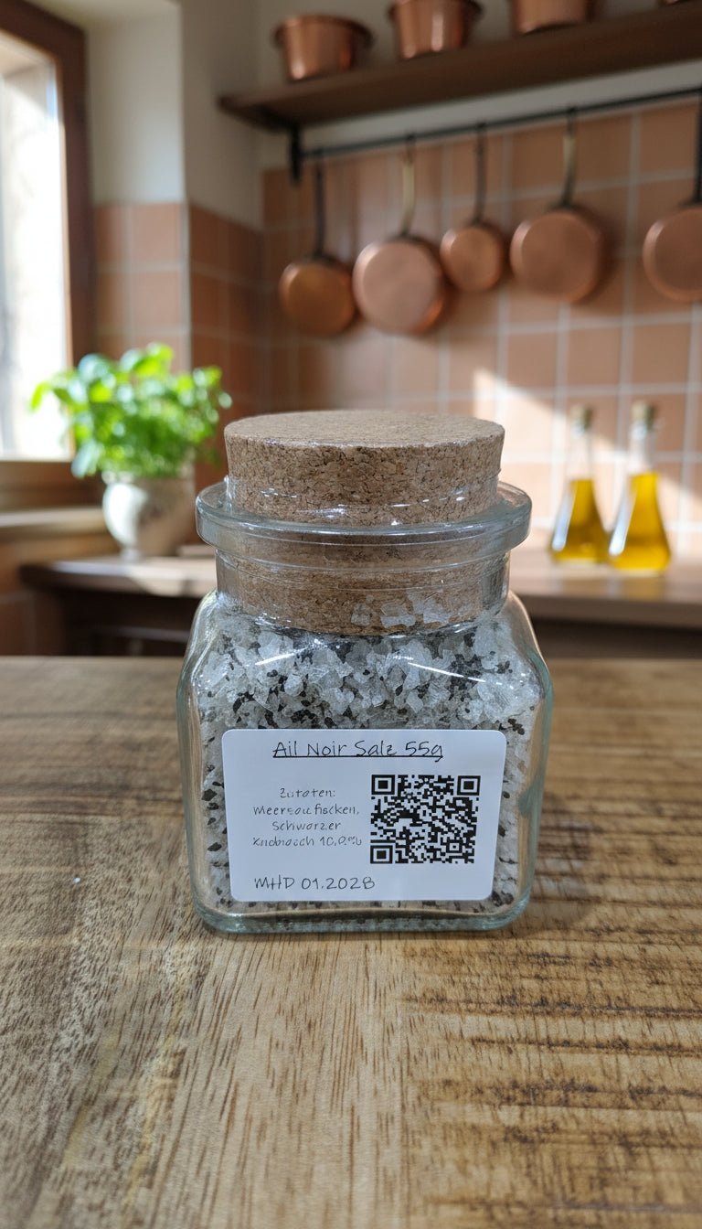 Ail Noir Salz 55g schwarzer Knoblauch - Romano i Julietta