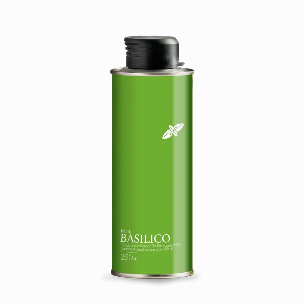 "Basilikum Infusion" - Natives Olivenöl extra mit BASILIKUM 250ml BIO - Romano i Julietta
