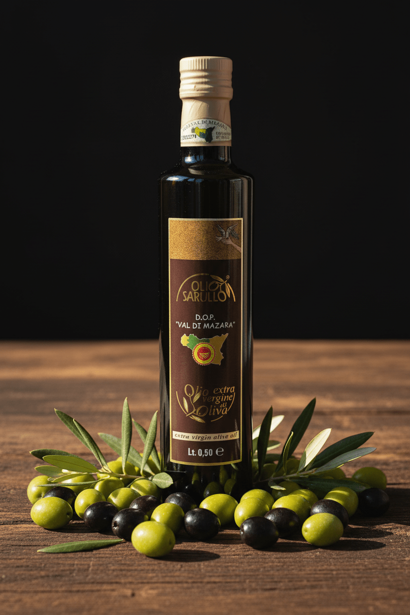 D.O.P. “Val di Mazara” Olio Sarullo 500 ml - Romano i Julietta