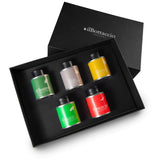 "Infusions Geschenkbox" - natives Olivenöl extra mit 5 verschiedenen Gewürzen/Kräutern - Romano i Julietta