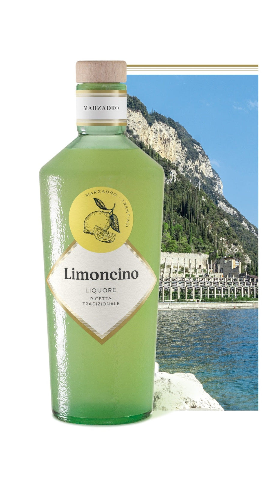 Marzadro Limoncino Ricetta Tradizionale 0,7L - Limoncello nach traditionellem Rezept - Romano i Julietta