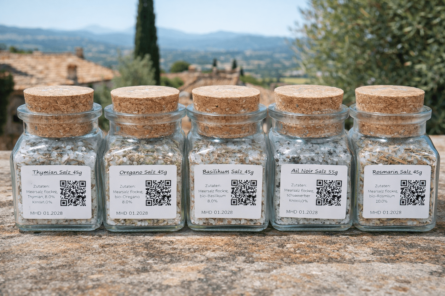 Quintetto di sale gourmet - Gewürzsalz Quintett - Romano i Julietta