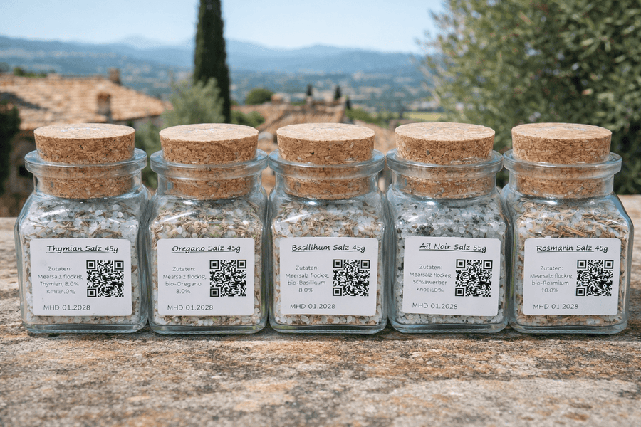 Quintetto di sale gourmet - Gewürzsalz Quintett - Romano i Julietta