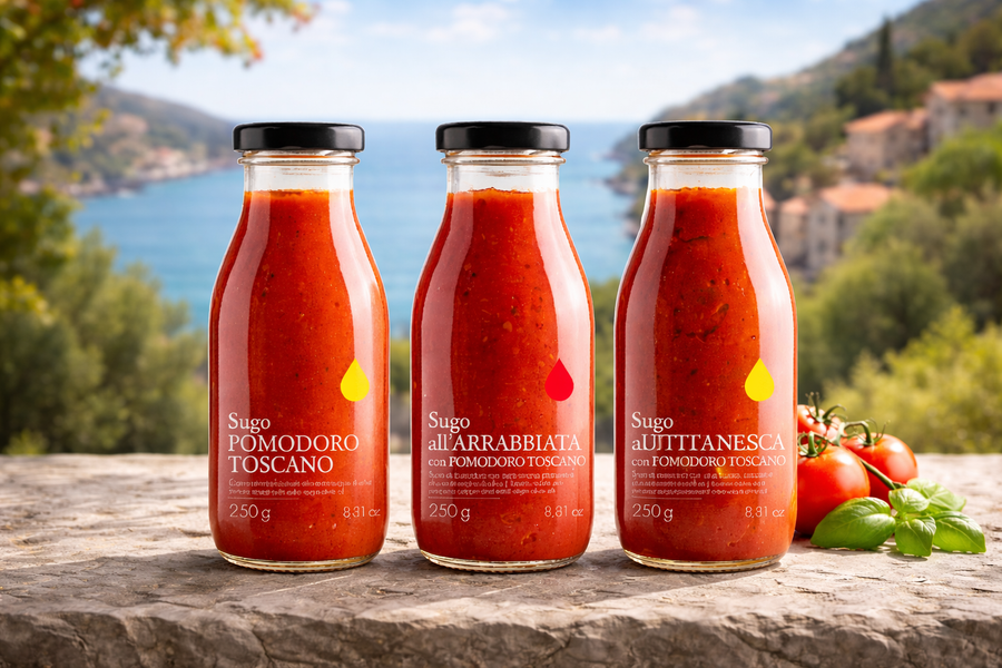 Trio di salsa al pomodore - Tomatensaucen Trio von il Bottaccio - Romano i Julietta