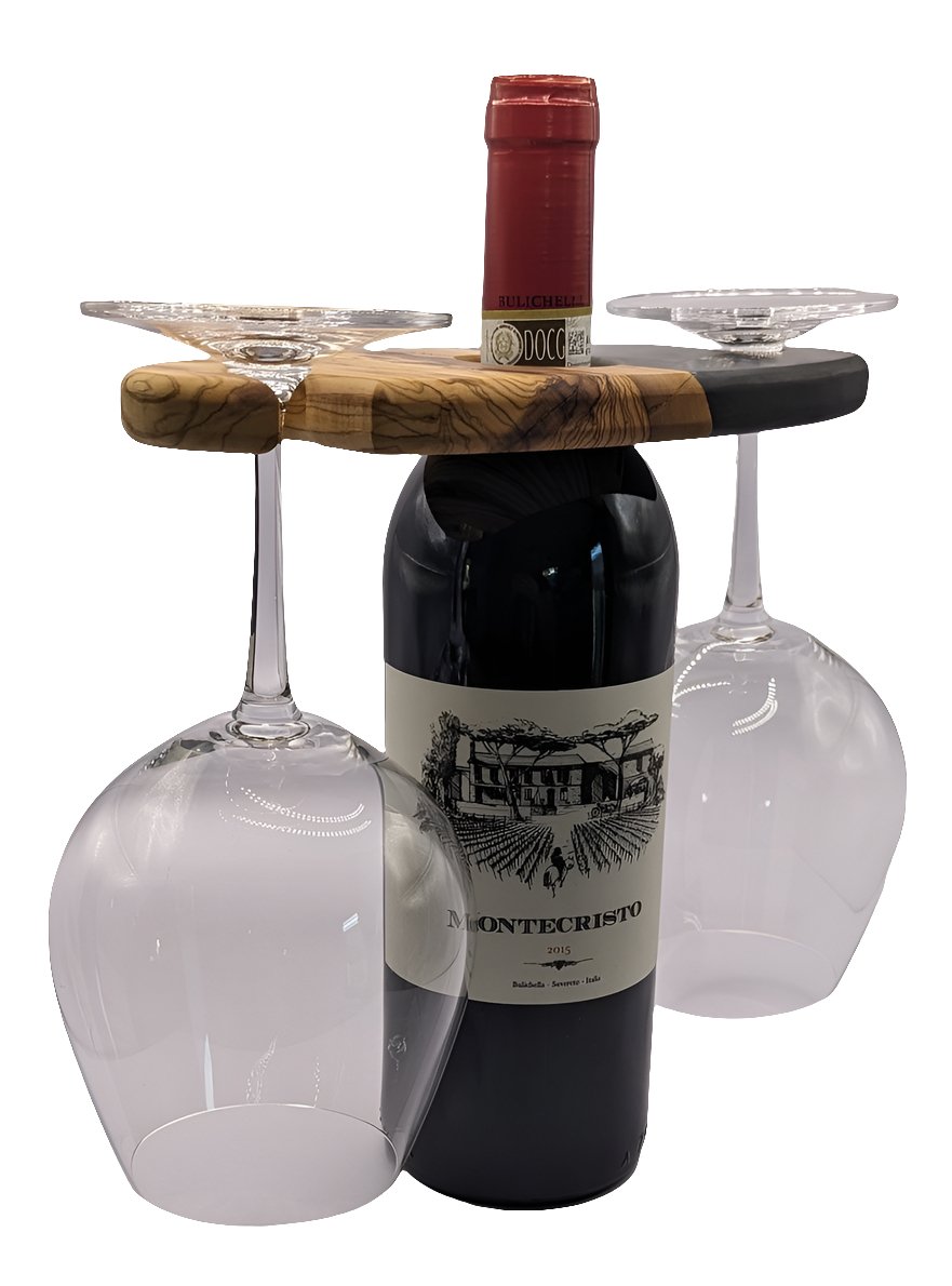 Weinbutler Olivenholz/Epoxidharz - Romano i Julietta